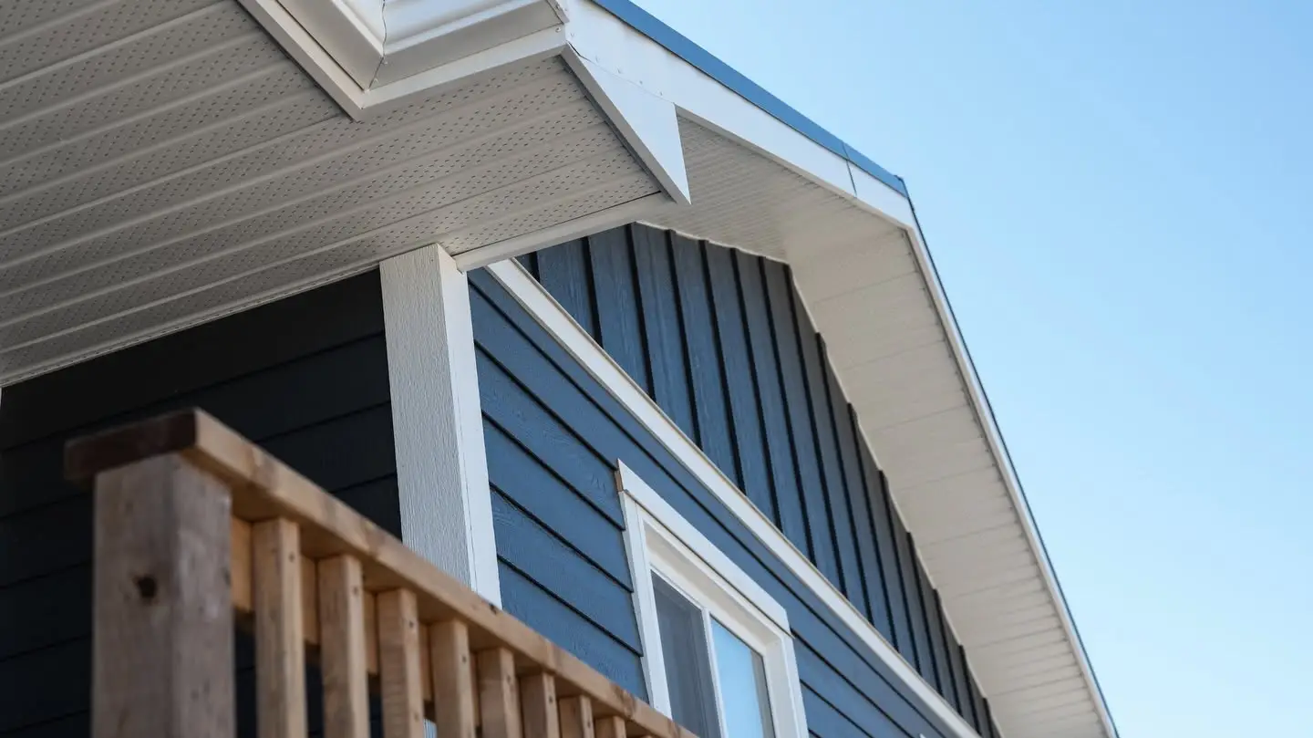 A finished exterior job at a house, built by a Rega client
